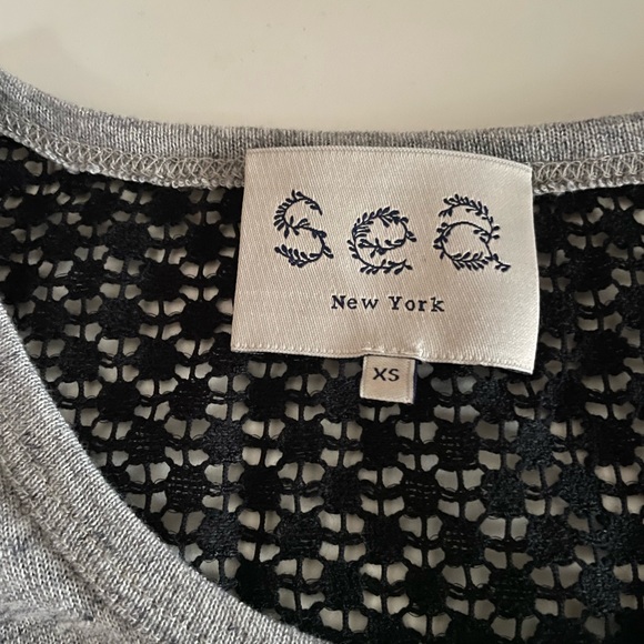 Sea cotton t-shirt with lace back - Picture 4 of 5